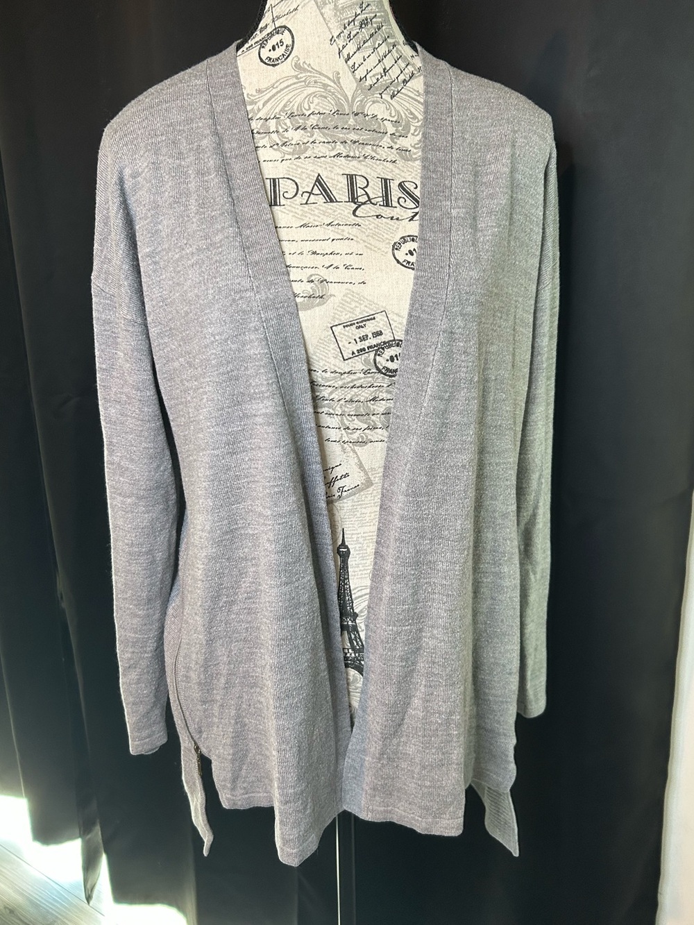 Women’s Open-Front Knit Cardigan (M)
